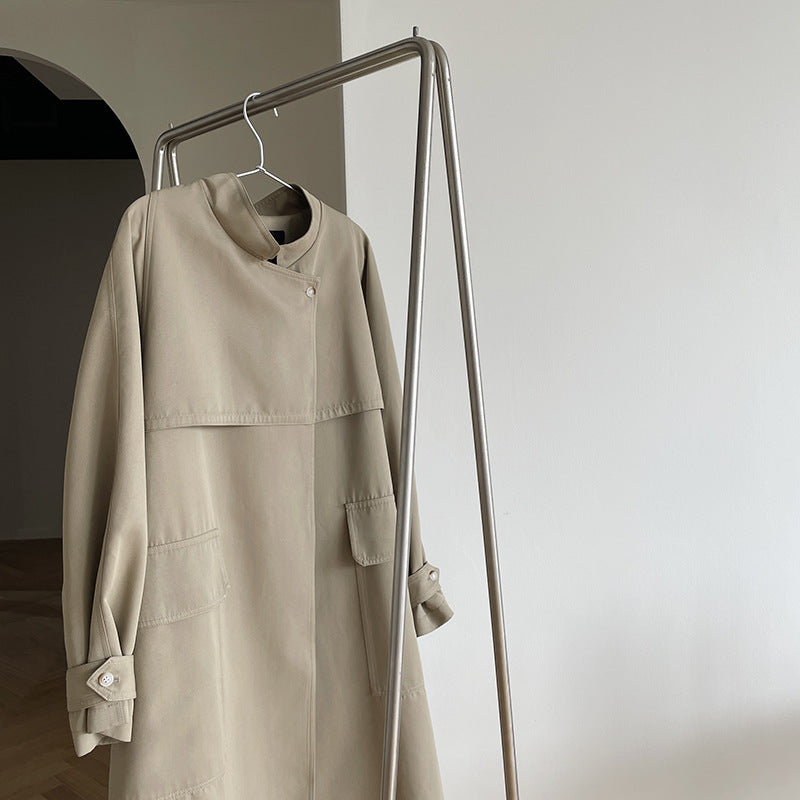 Long Modern Autumn Trench Coat